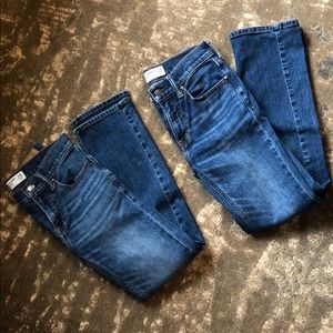Abercrombie kids boys jeans. 2 pairs - 11/12 slim